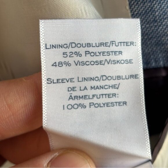 Charles Tyrwhitt Men’s 48L Light Blue Linen Cotton Classic Fit Sport Coat Blazer - Picture 6 of 10